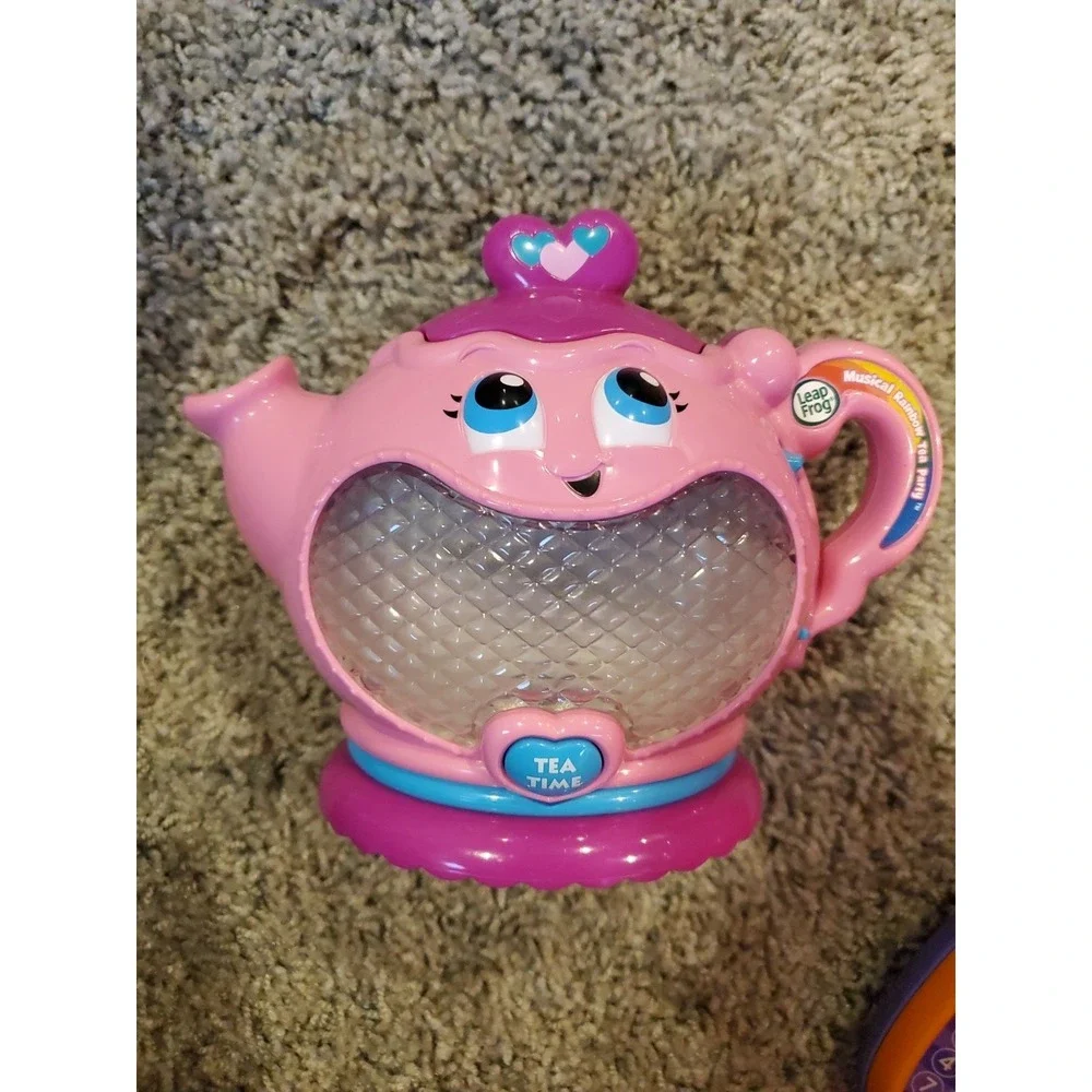 Leap Frog Musical Rainbow Tea Party Interactive Tea‎ Pot -Lights & Sounds